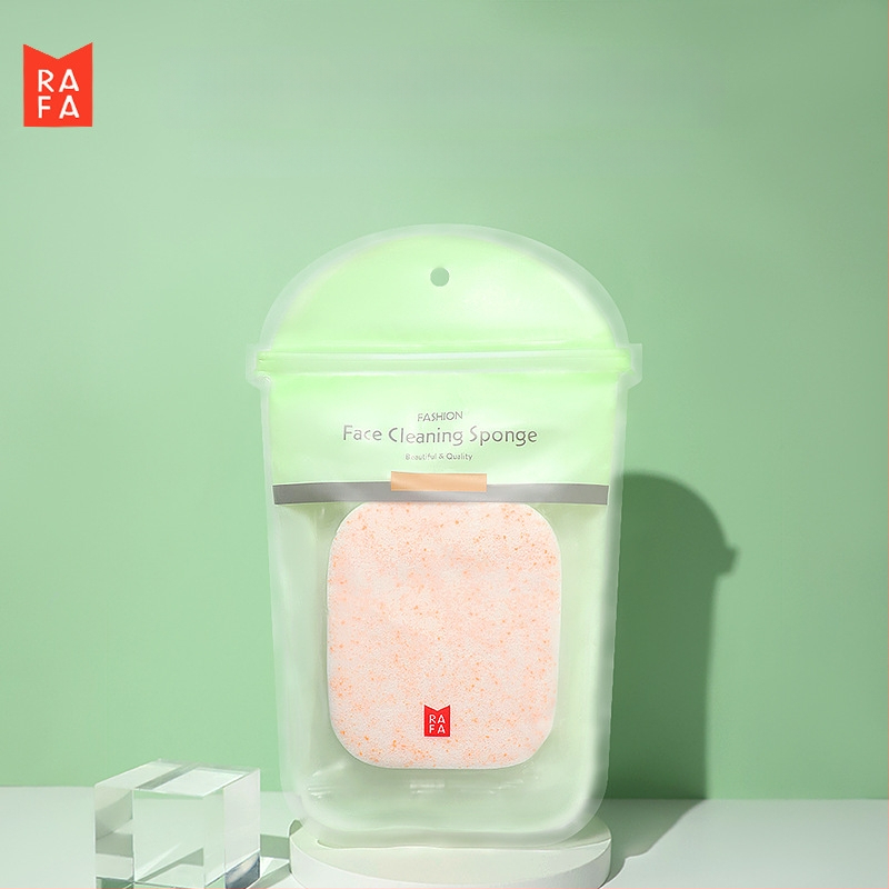 Konjakas veidojošas veidojimo sūklis su perlų masažu, dėžutėje — putojantis veido valiklis, medžiaga PVA, 240 vnt.