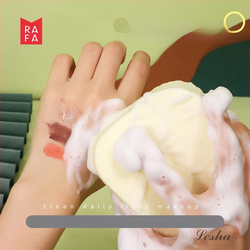 Konjakas veidojošas veidojimo sūklis su perlų masažu, dėžutėje — putojantis veido valiklis, medžiaga PVA, 240 vnt.