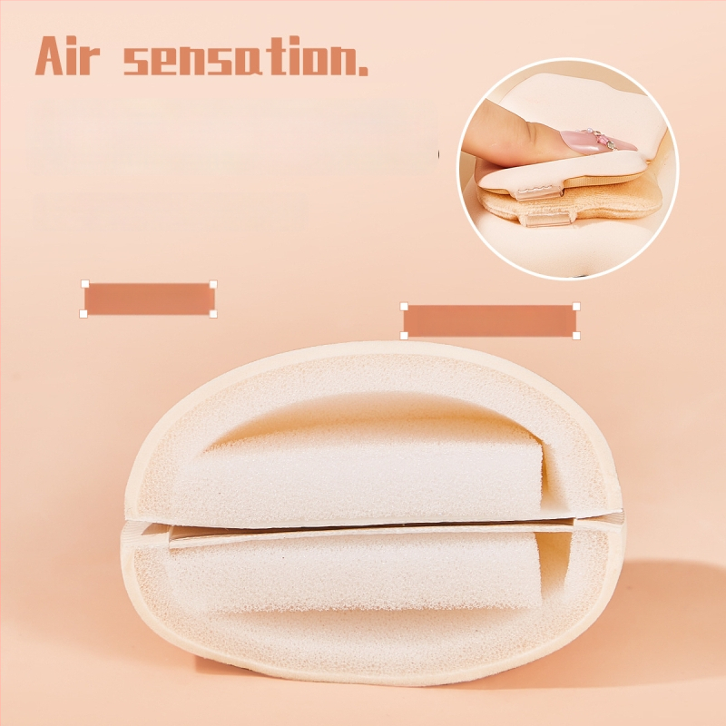 GECOMO pudrupuffide komplekt – hüdrofiilne latexivaba materjal, tilgakujuline kuju, ideaalseks meigiks