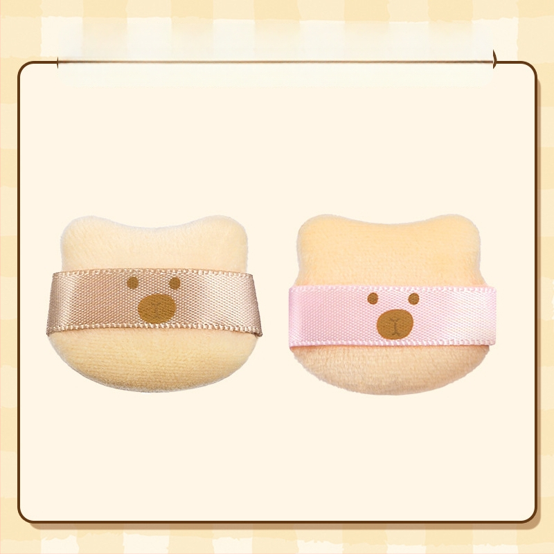 GECOMO pudrupuffide komplekt – hüdrofiilne latexivaba materjal, tilgakujuline kuju, ideaalseks meigiks