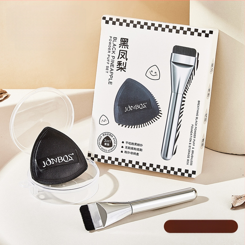 Pūdelės pudrai su oro pagalve - sausa ir šlapi dviguba naudojimas, hidrofilinė be latekso, lašinio formos