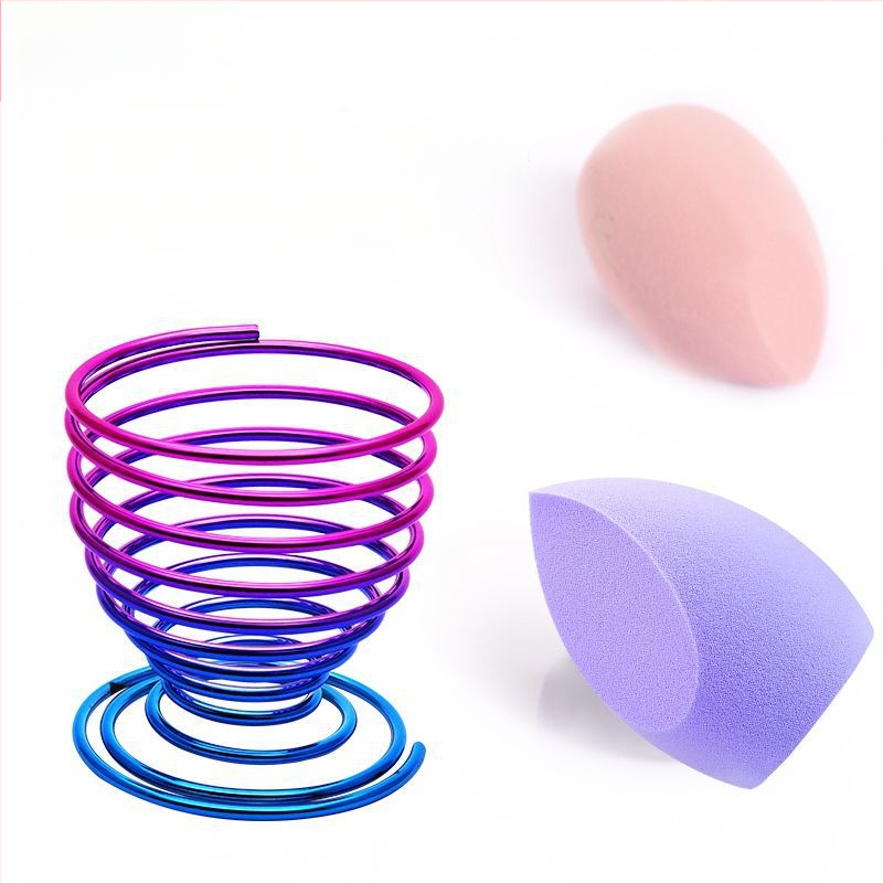 Pudrų pūtimo laikiklis ir makiažo šepetėlių laikiklis – Anglies plienas, 0.062 kg, Maybewei, Metalo vielos konstrukcija