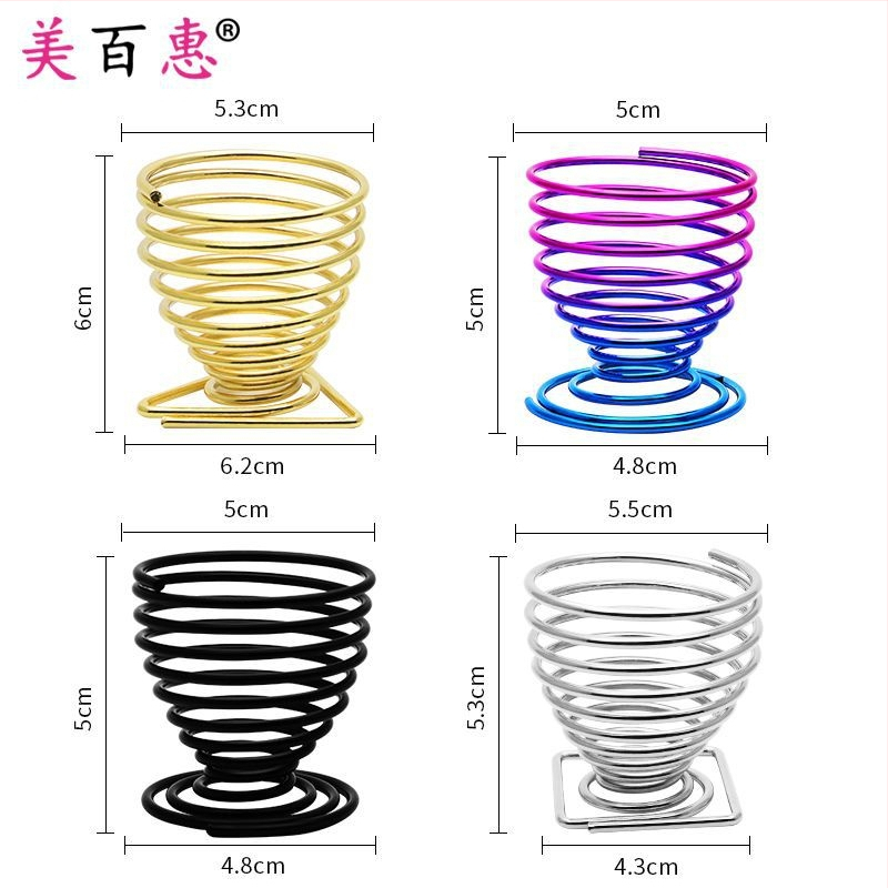 Pudrų pūtimo laikiklis ir makiažo šepetėlių laikiklis – Anglies plienas, 0.062 kg, Maybewei, Metalo vielos konstrukcija