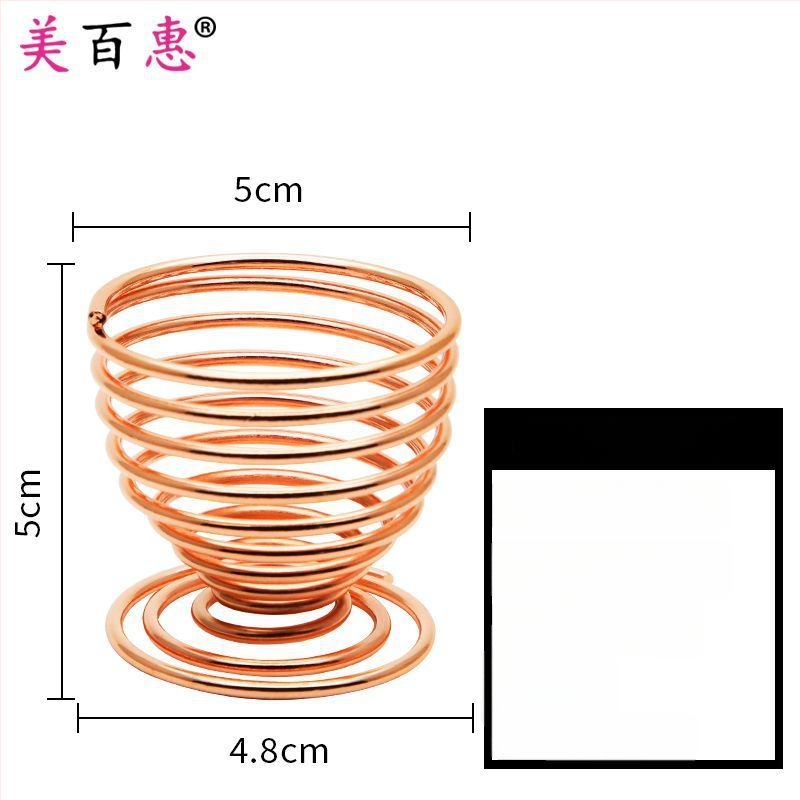 Pudrų pūtimo laikiklis ir makiažo šepetėlių laikiklis – Anglies plienas, 0.062 kg, Maybewei, Metalo vielos konstrukcija