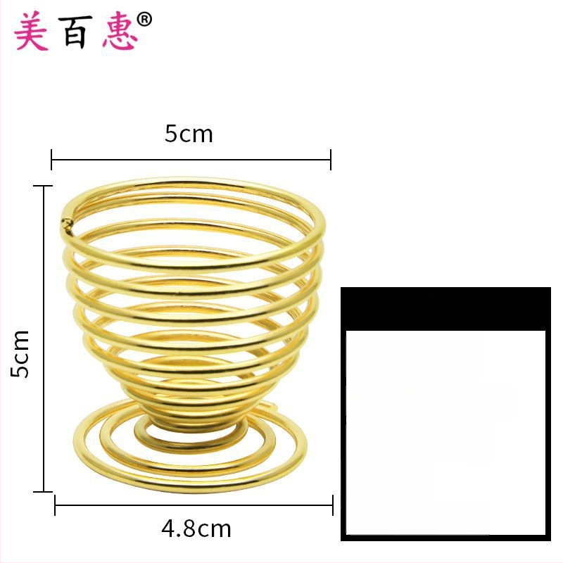 Pudrų pūtimo laikiklis ir makiažo šepetėlių laikiklis – Anglies plienas, 0.062 kg, Maybewei, Metalo vielos konstrukcija