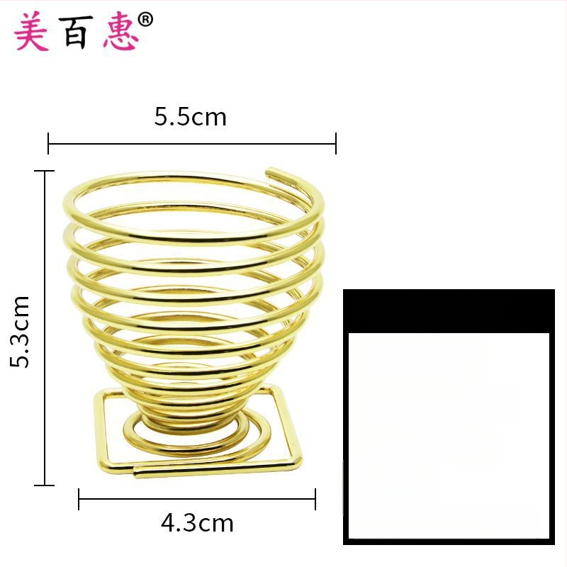 Pudrų pūtimo laikiklis ir makiažo šepetėlių laikiklis – Anglies plienas, 0.062 kg, Maybewei, Metalo vielos konstrukcija