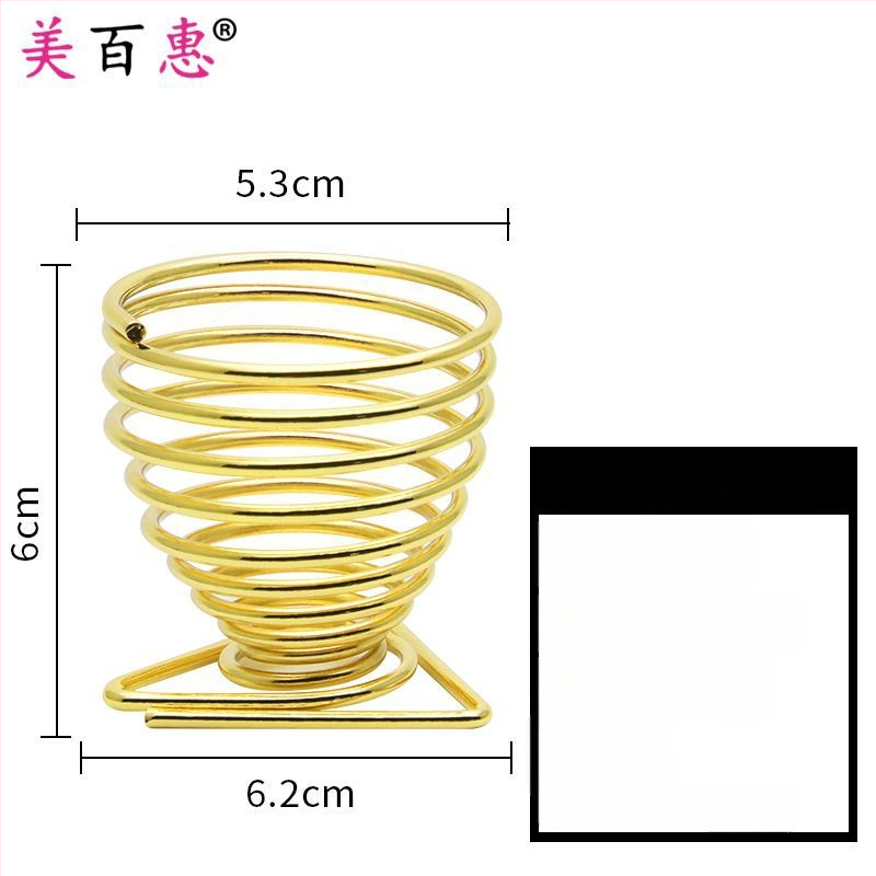 Pudrų pūtimo laikiklis ir makiažo šepetėlių laikiklis – Anglies plienas, 0.062 kg, Maybewei, Metalo vielos konstrukcija