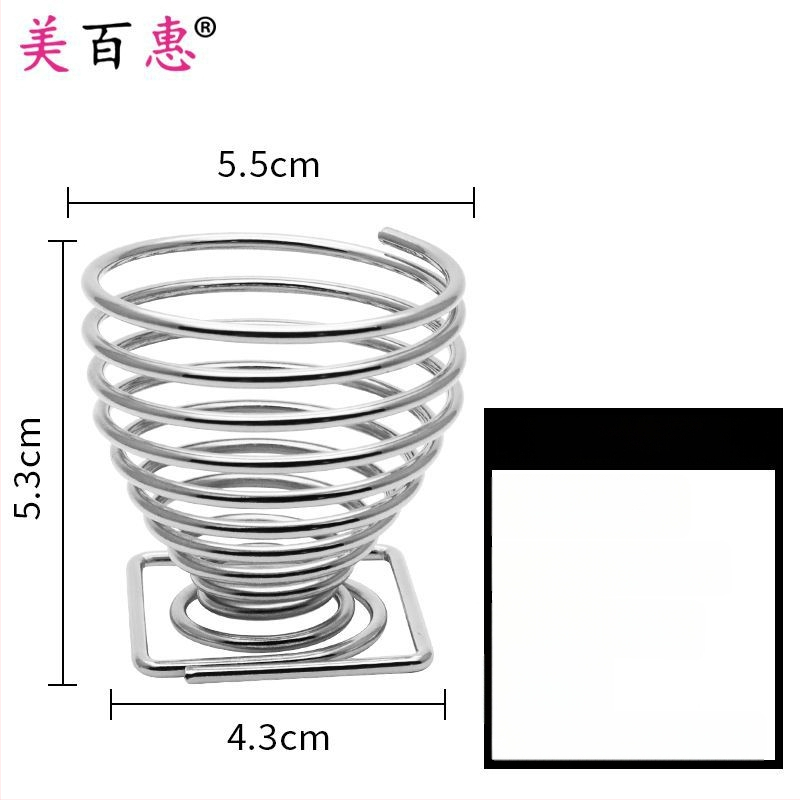 Pudrų pūtimo laikiklis ir makiažo šepetėlių laikiklis – Anglies plienas, 0.062 kg, Maybewei, Metalo vielos konstrukcija