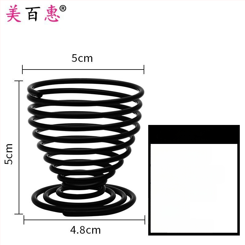 Pudrų pūtimo laikiklis ir makiažo šepetėlių laikiklis – Anglies plienas, 0.062 kg, Maybewei, Metalo vielos konstrukcija