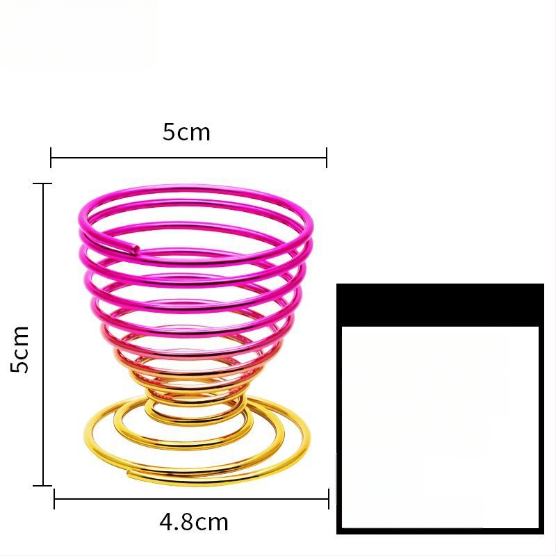 Pudrų pūtimo laikiklis ir makiažo šepetėlių laikiklis – Anglies plienas, 0.062 kg, Maybewei, Metalo vielos konstrukcija