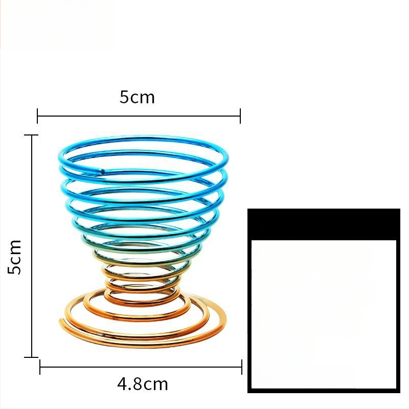 Pudrų pūtimo laikiklis ir makiažo šepetėlių laikiklis – Anglies plienas, 0.062 kg, Maybewei, Metalo vielos konstrukcija