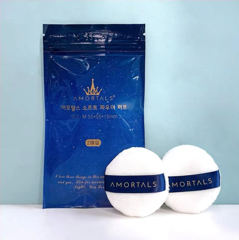 Pudros pūdelė su veliūrine flokavimo paviršiumi, natūralus kempinė, prekės ženklas Wood grape, 500 vnt