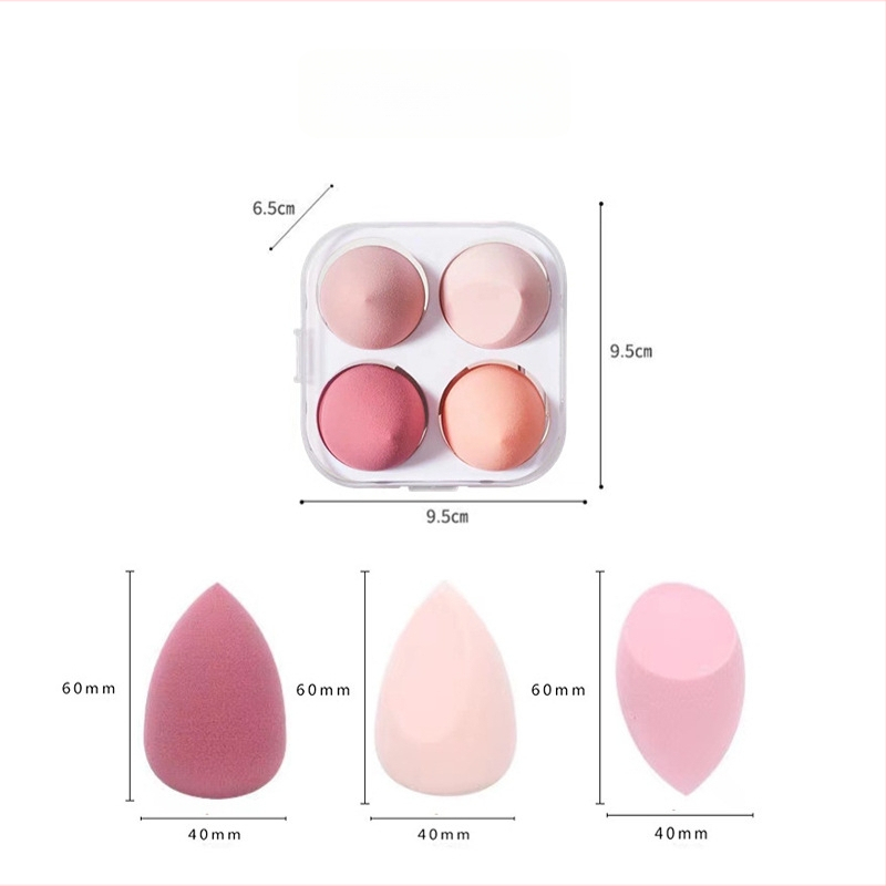 Grožio kempinė Colorful fenling, hidrofiliškas poliuretanas, lašinio formos, 210 vnt./dėžutė