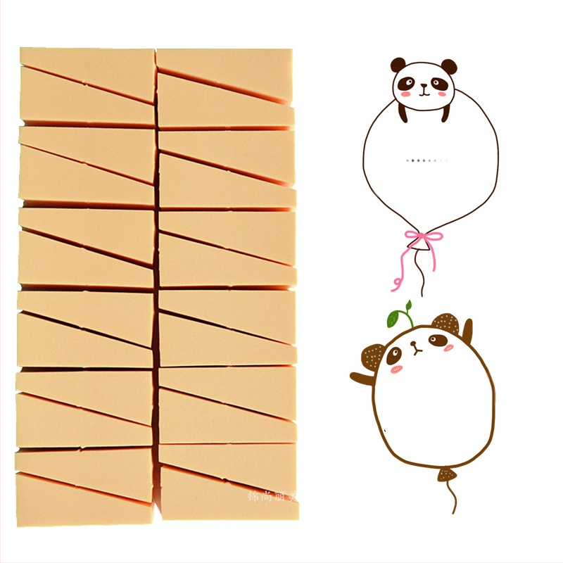 Parry drėgnas pudros kempinėlė, hidrofilinė be latekso, formos: trikampis ir trapezas, 24 vnt. pakuotė, vienkartiniam naudojimui