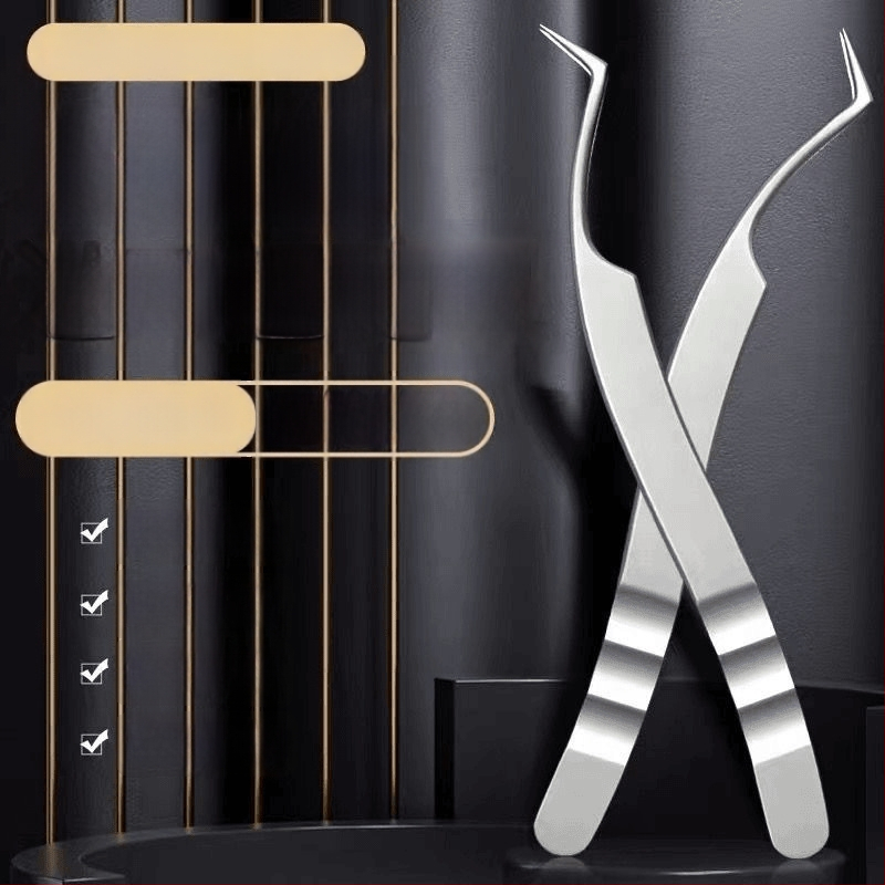 Graftuojančios blakstienų pincetės, nerūdijantis plienas, anti statinės