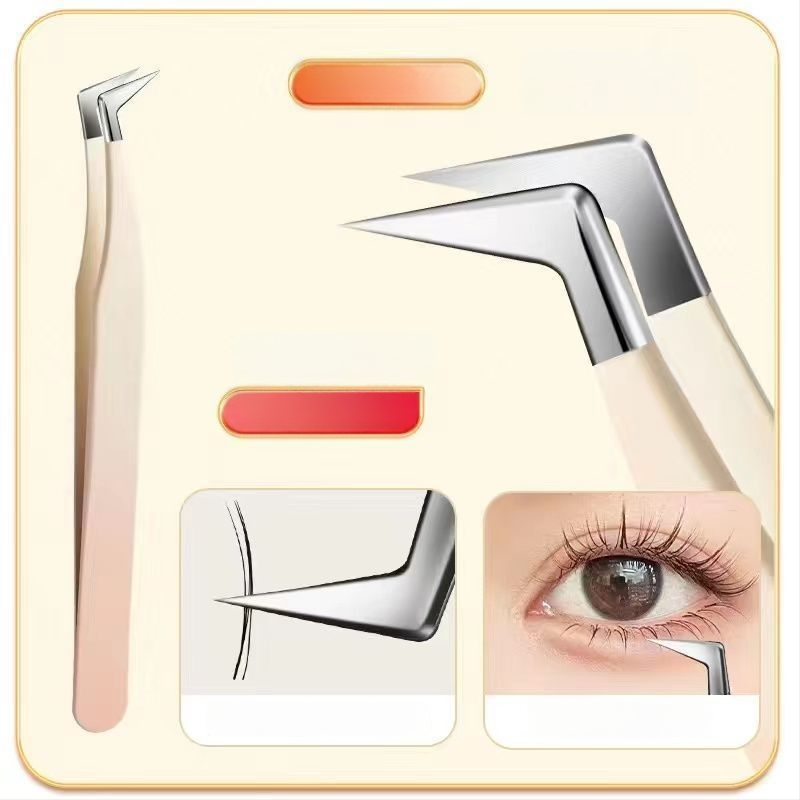 Blakstienų žnyplutės ir įrankių rinkinys blakstienų priauginimui, aukšta tikslumas, nerūdijantis plienas, Six Six Beauty