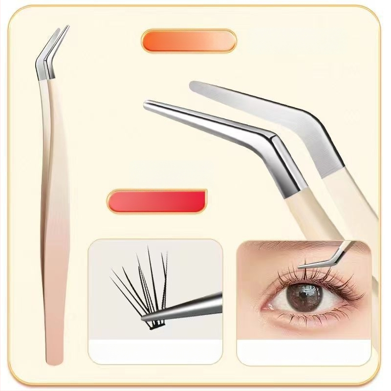 Blakstienų žnyplutės ir įrankių rinkinys blakstienų priauginimui, aukšta tikslumas, nerūdijantis plienas, Six Six Beauty