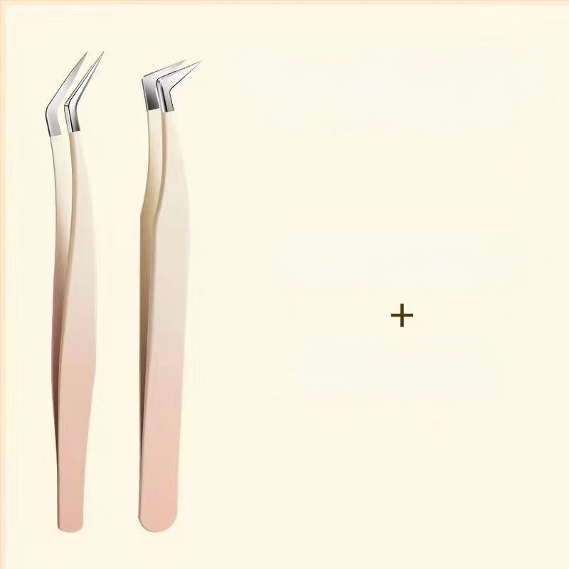 Blakstienų žnyplutės ir įrankių rinkinys blakstienų priauginimui, aukšta tikslumas, nerūdijantis plienas, Six Six Beauty