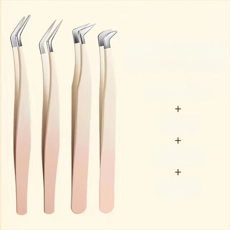 Blakstienų žnyplutės ir įrankių rinkinys blakstienų priauginimui, aukšta tikslumas, nerūdijantis plienas, Six Six Beauty