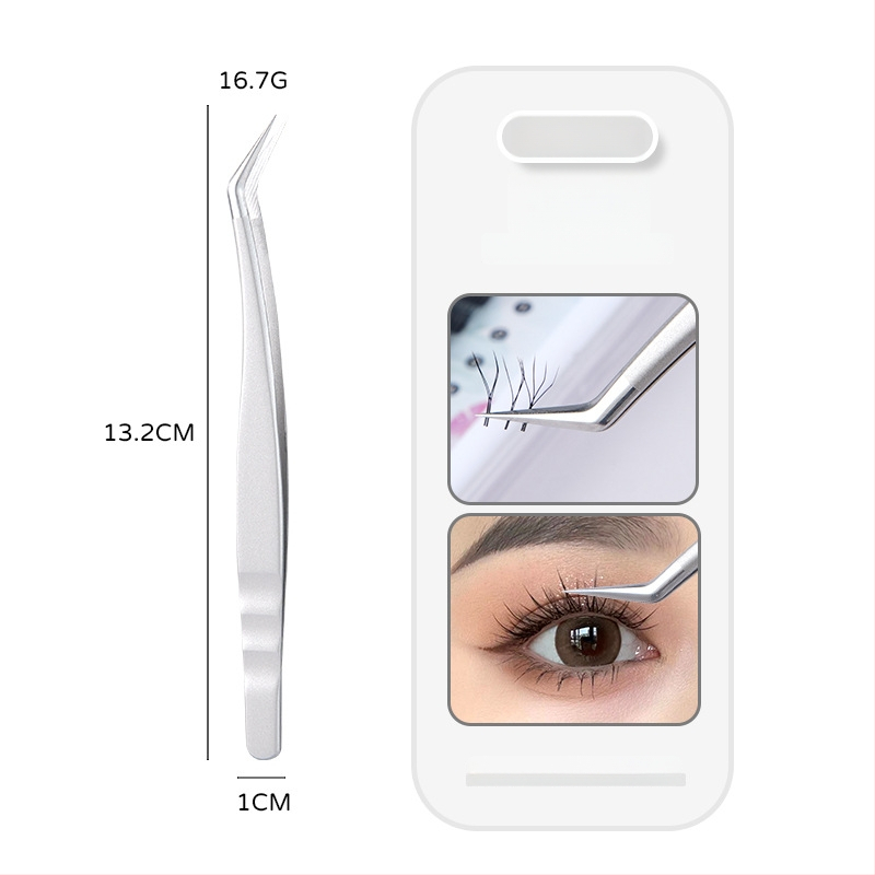 Profesionalios blakstienų pincetės su Feniks dizainu, tikslus tikslumas, nerūdijantis plienas