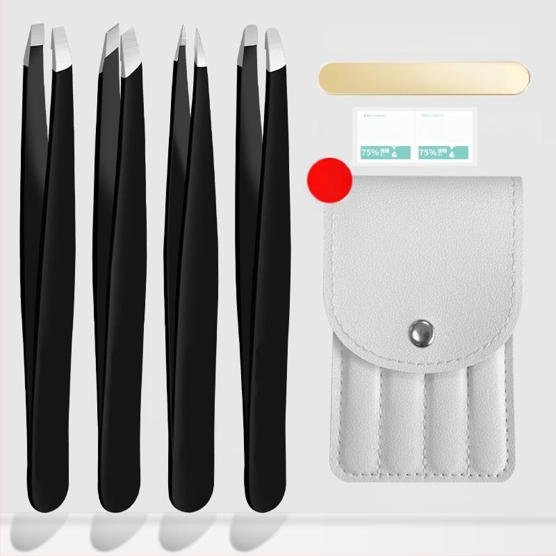 Liuliu beauty plokščios pincetės iš nerūdijančio plieno – daugiapaskirties grožio įrankis veido plaukelių šalinimui, antakių formavimui ir dirbtinių blakstienų lenkimui