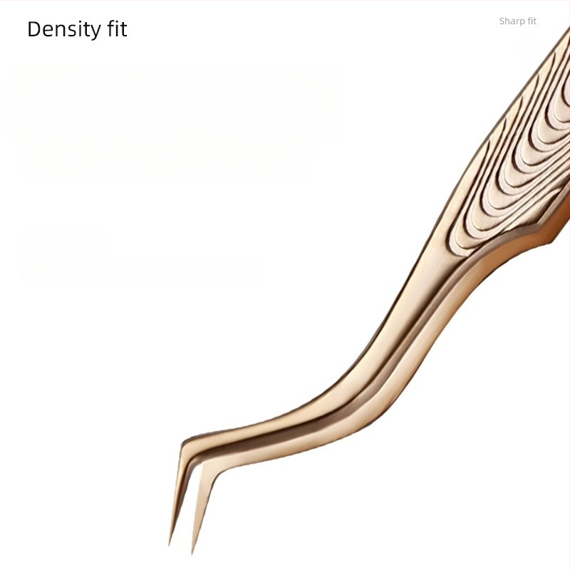 Aukštos tikslumo blakstienų žnyplutės – profesionalūs įrankiai blakstienų priauginimui, komplektas pradedantiesiems, nerūdijančio plieno, Yin color prekė, įgaliota privataus ženklo