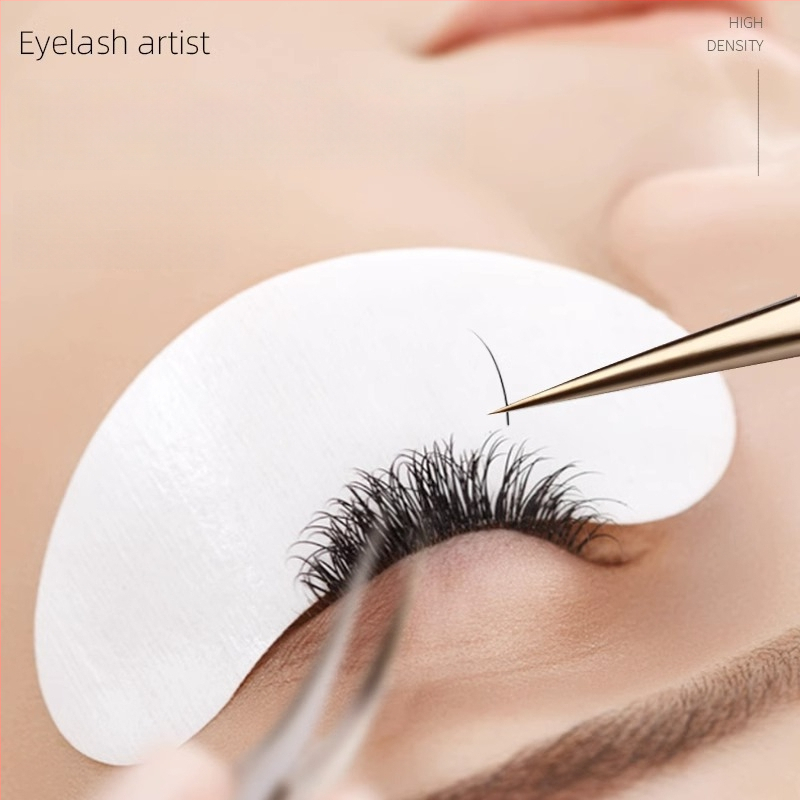 Aukštos tikslumo blakstienų žnyplutės – profesionalūs įrankiai blakstienų priauginimui, komplektas pradedantiesiems, nerūdijančio plieno, Yin color prekė, įgaliota privataus ženklo