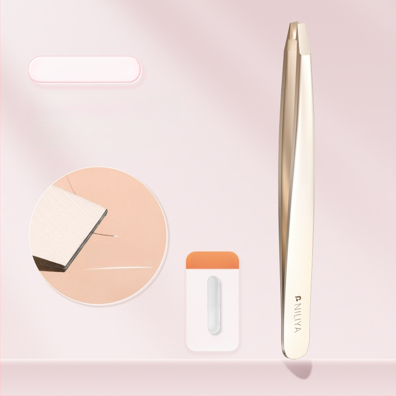 Niliya Augstas precizitātes uzacu pincetes — instrumentu komplekts uzacēm, skropstām un smalkiem matiņiem