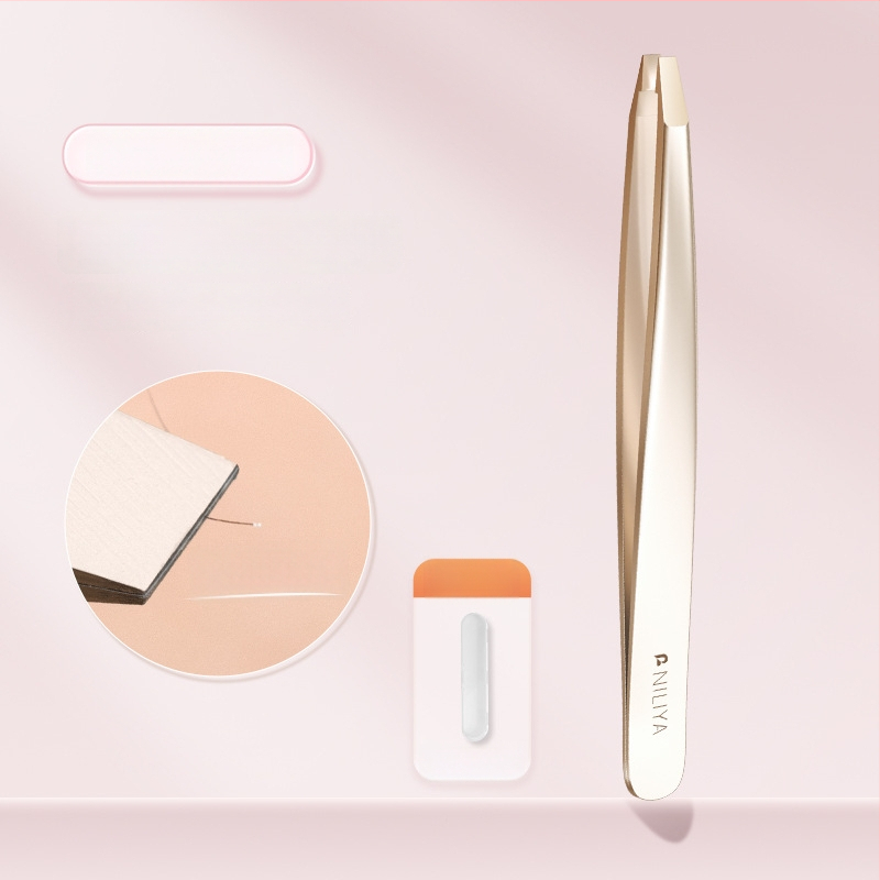 Niliya Augstas precizitātes uzacu pincetes — instrumentu komplekts uzacēm, skropstām un smalkiem matiņiem