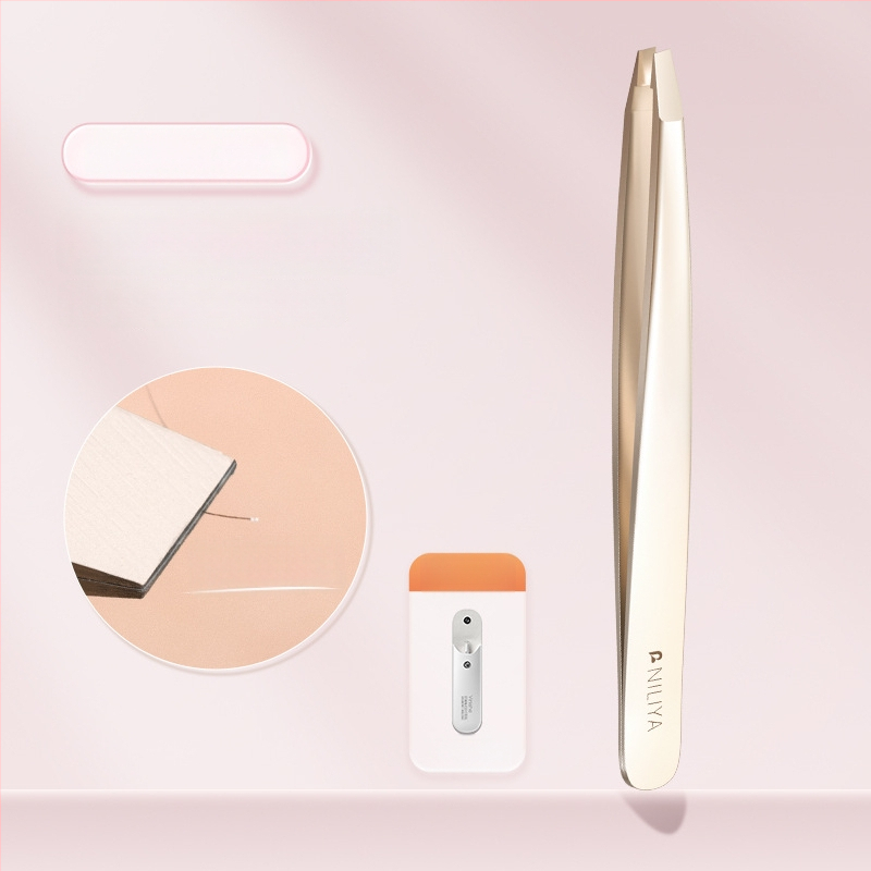 Niliya Augstas precizitātes uzacu pincetes — instrumentu komplekts uzacēm, skropstām un smalkiem matiņiem