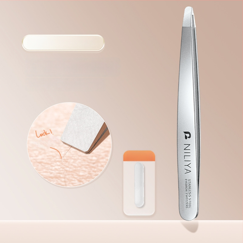 Niliya Augstas precizitātes uzacu pincetes — instrumentu komplekts uzacēm, skropstām un smalkiem matiņiem