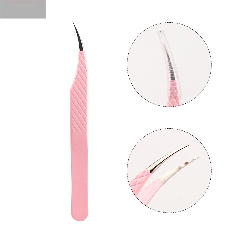 Blakstienų persodinimo pincetai su nerūdijančio pluošto galvute, aukšta precizija