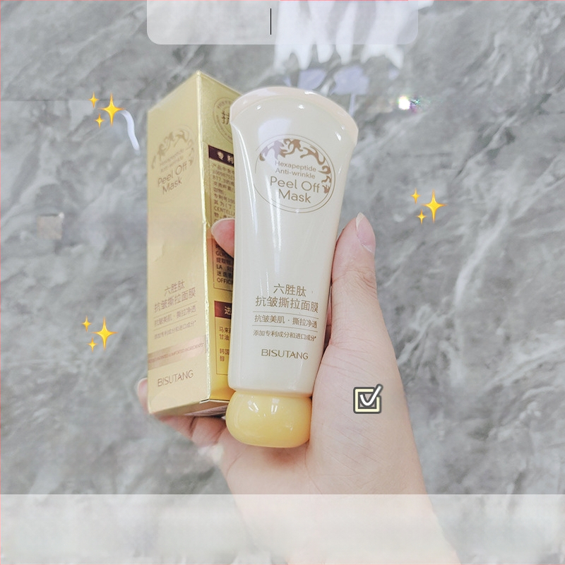 Bisutang Liusheng Peptidų nuluojama kaukė prieš raukšles, skirta visų tipų odai, riebalų kontrolė, gilus valymas.