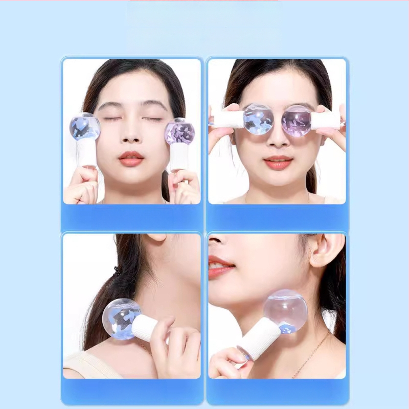 Nilya Grožio prietaisas: Ice Wave Ball ir Beauty Ice Hammer – rankinis masažo įrenginys akims ir veidui su neigiamaisiais jonais, be elektros, kilmė Guangzhou, galiojimo laikas 3 metai