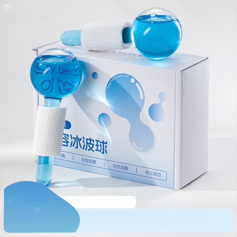 Nilya Grožio prietaisas: Ice Wave Ball ir Beauty Ice Hammer – rankinis masažo įrenginys akims ir veidui su neigiamaisiais jonais, be elektros, kilmė Guangzhou, galiojimo laikas 3 metai