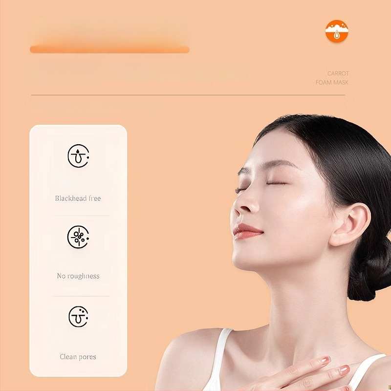 BUV Molio kaukė su morkų komponentu – Riebalų reguliavimas, Juodųjų spuogų šalinimas, Porų sutraukimas, Giliai valantis