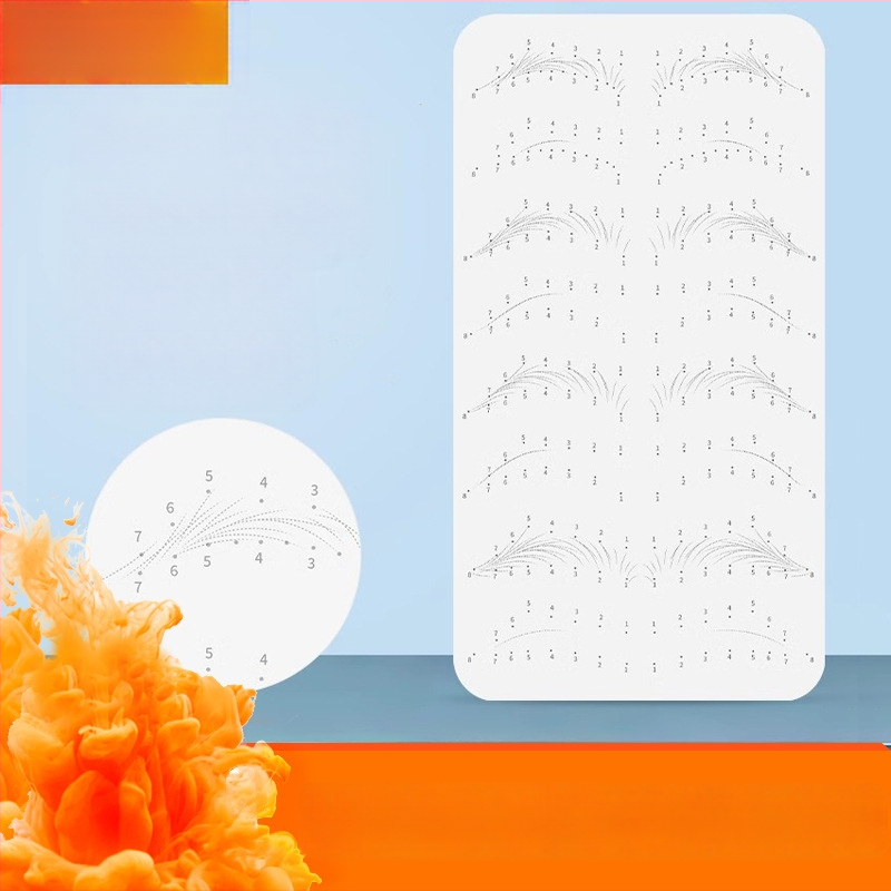 Praktinė oda antakių tatuiravimui, minkšta silikono tekstūra, pradedantiesiems. Importas: Ne; Tinka universaliam naudojimui.