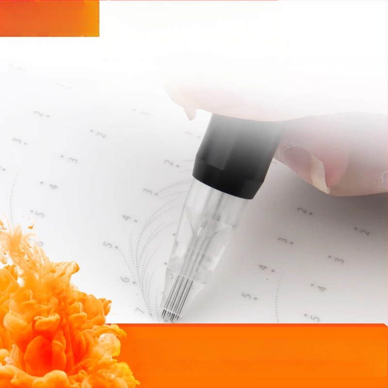 Praktinė oda antakių tatuiravimui, minkšta silikono tekstūra, pradedantiesiems. Importas: Ne; Tinka universaliam naudojimui.