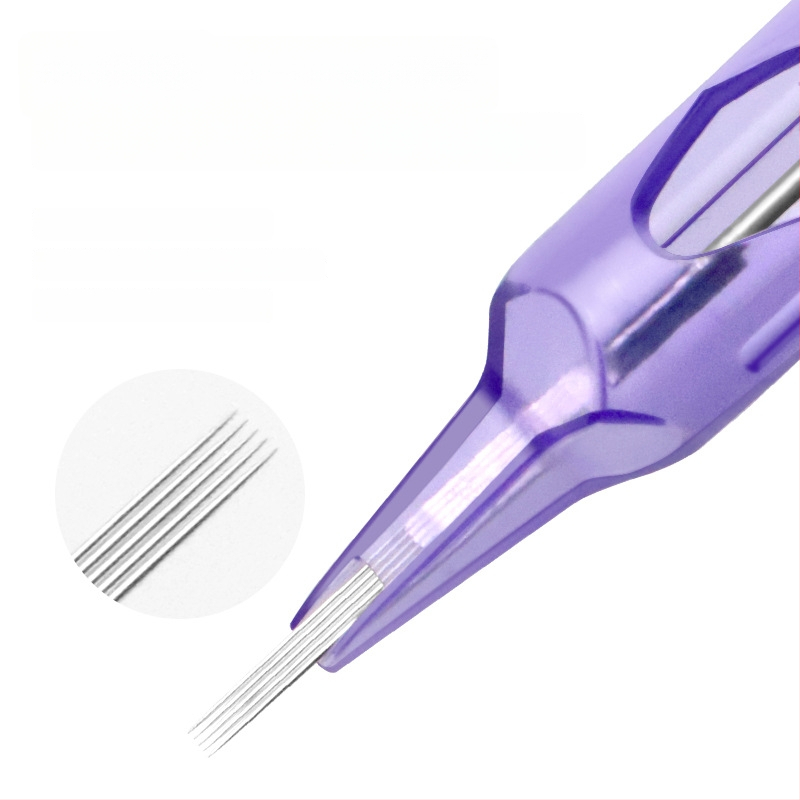 Vienkartinė All-in-One adata tatuiravimo mašīnoms – universalus naudojimas lūpų šešėliavimui, pudriniams antakiams ir akių linijai