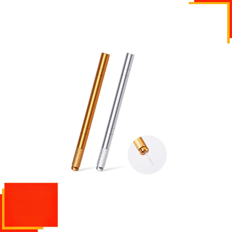 Kosmetinis tatuiravimo pieštukas su kryžmine linija, cilindrinė lydinio rankinė, Chi Yue Embroidery Makeup, 15 g, pakuotė 500 vnt.