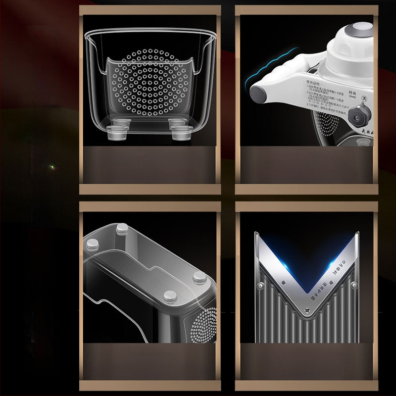 Daugiafunkcinė daržovių pjaustyklė — ABS+420 plienas, prekės ženklas AKL, logotipo spauda įmanoma, pritaikymas, šiuolaikiškas minimalistinis stilius