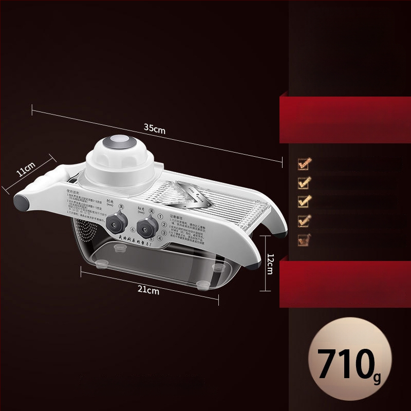 Daugiafunkcinė daržovių pjaustyklė — ABS+420 plienas, prekės ženklas AKL, logotipo spauda įmanoma, pritaikymas, šiuolaikiškas minimalistinis stilius