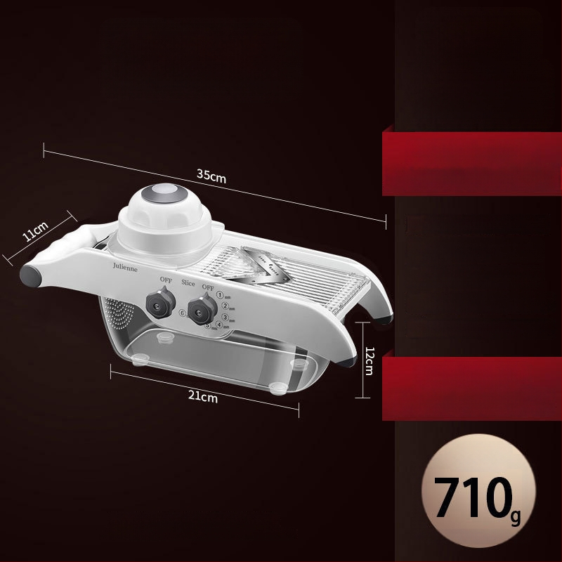 Daugiafunkcinė daržovių pjaustyklė — ABS+420 plienas, prekės ženklas AKL, logotipo spauda įmanoma, pritaikymas, šiuolaikiškas minimalistinis stilius