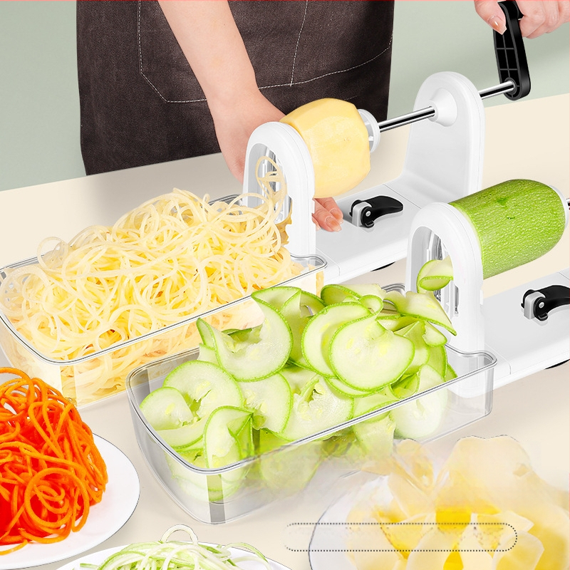 AKL Daugiafunkcinis rankinis tarkavimo įrankis bulvėms ir daržovėms – korpusas ABS/PS/TPR, 420J2 plieno ašmenys