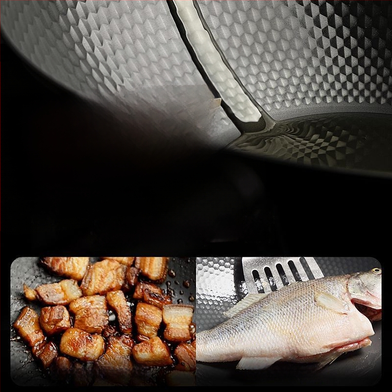 Ketaus wokas su nelipniu paviršiumi, su vienu dugnu, suderinamas su visomis viryklėmis