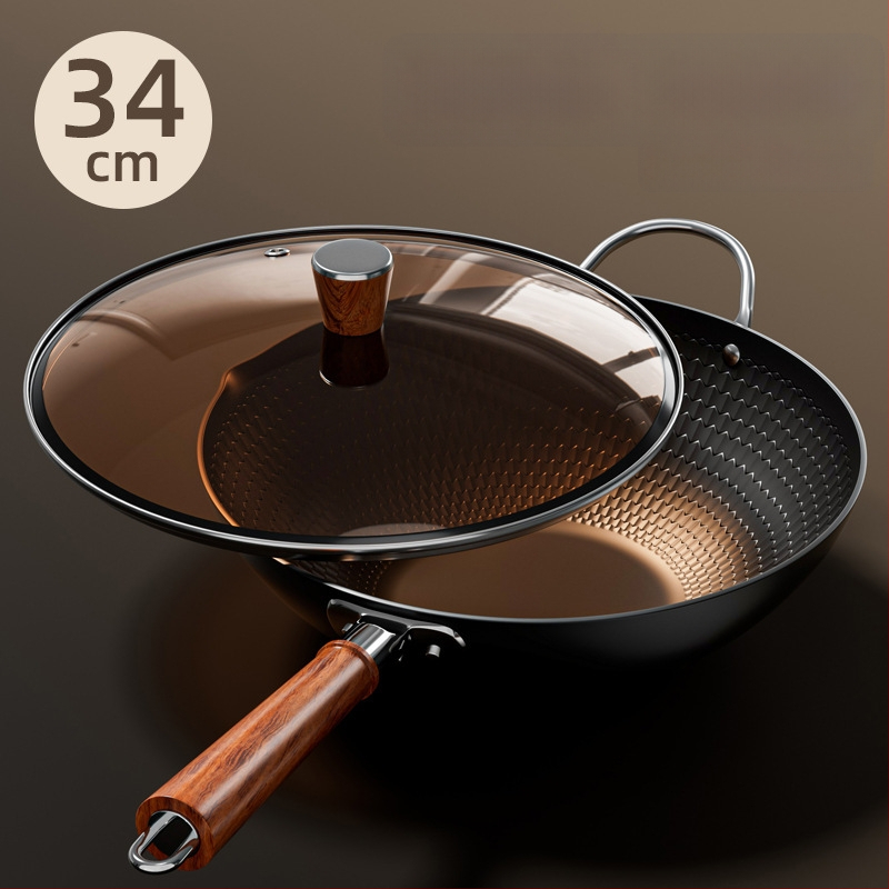 Ketaus wokas su nelipniu paviršiumi, su vienu dugnu, suderinamas su visomis viryklėmis