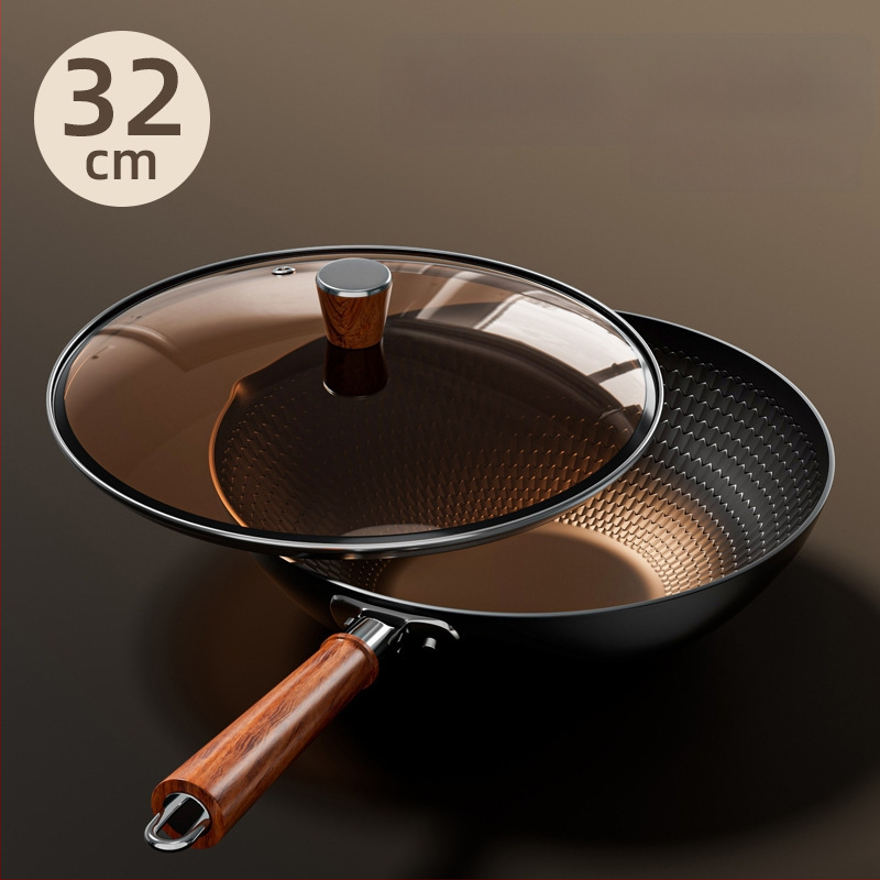 Ketaus wokas su nelipniu paviršiumi, su vienu dugnu, suderinamas su visomis viryklėmis