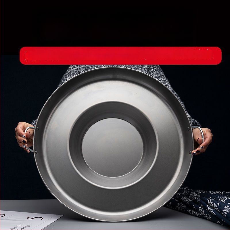 Wok keptuvė su įdubintu dugnu, iš rafinuoto plieno, be dengimo, nerūdijančio plieno dangtelis