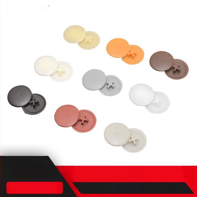 Dekoratyvinis dangtelis baldų jungčiai, trijų į vieną, ekscentrinis dangtelis, plastikas, 3D spausdinimas, modelis cz-001