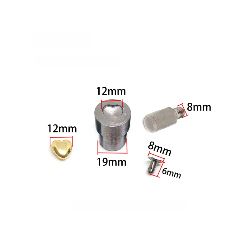 Südamekujuline pressvorm nahale – DIY, sobib jalatsitele, mütsidele, rihmadele, kottidele ja riietele
